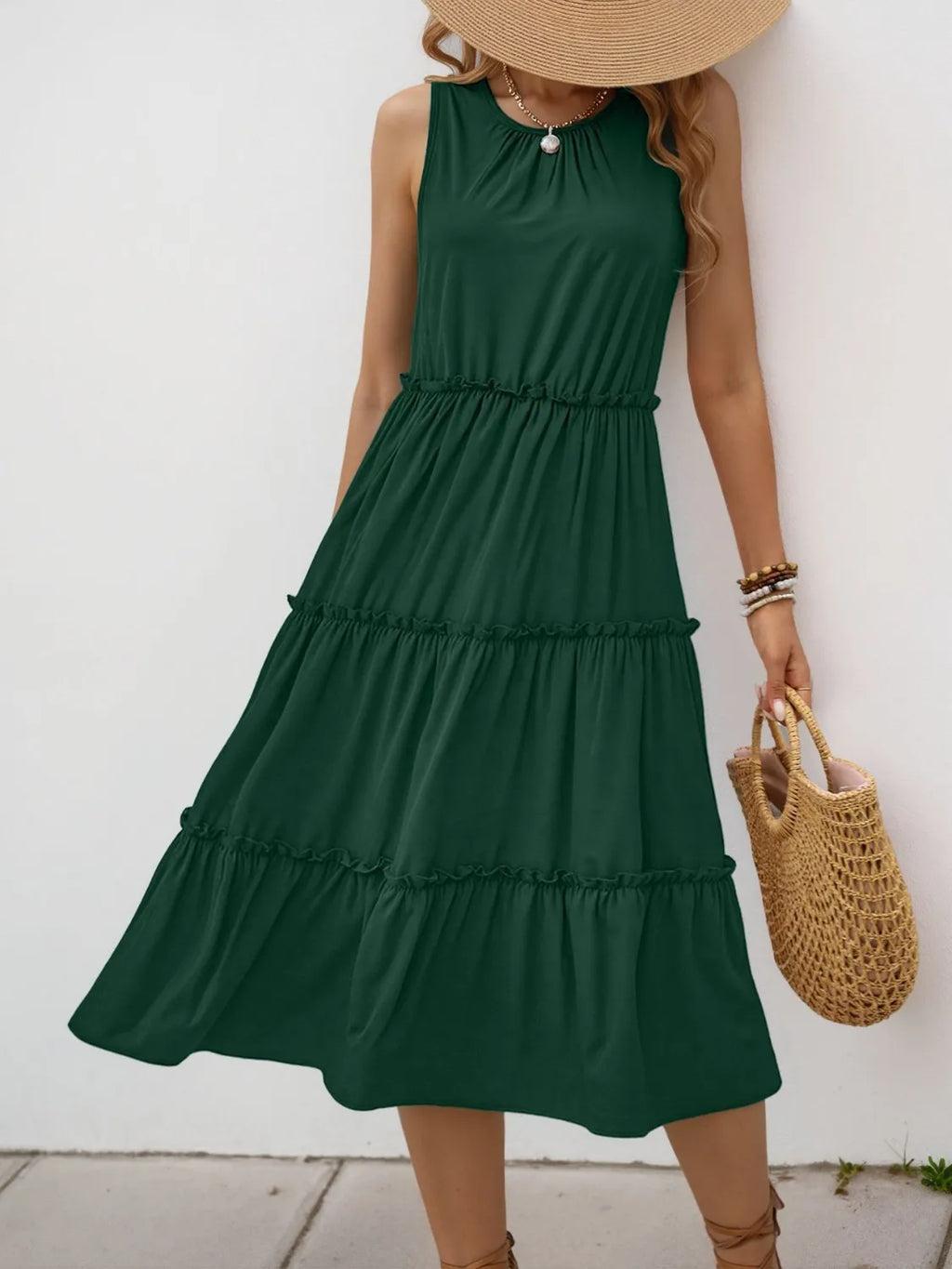 Frill Tiered Midi Dress (2)