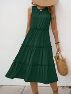 Frill Tiered Midi Dress (2)