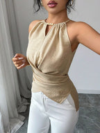 Halter Neck Crisscross Cami (3)