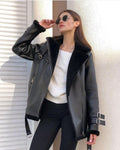 Suede Zipper Solid Color Coat variant CJYD211489901AZ|CJYD211489902BY|CJYD211489903CX|CJYD211489904DW