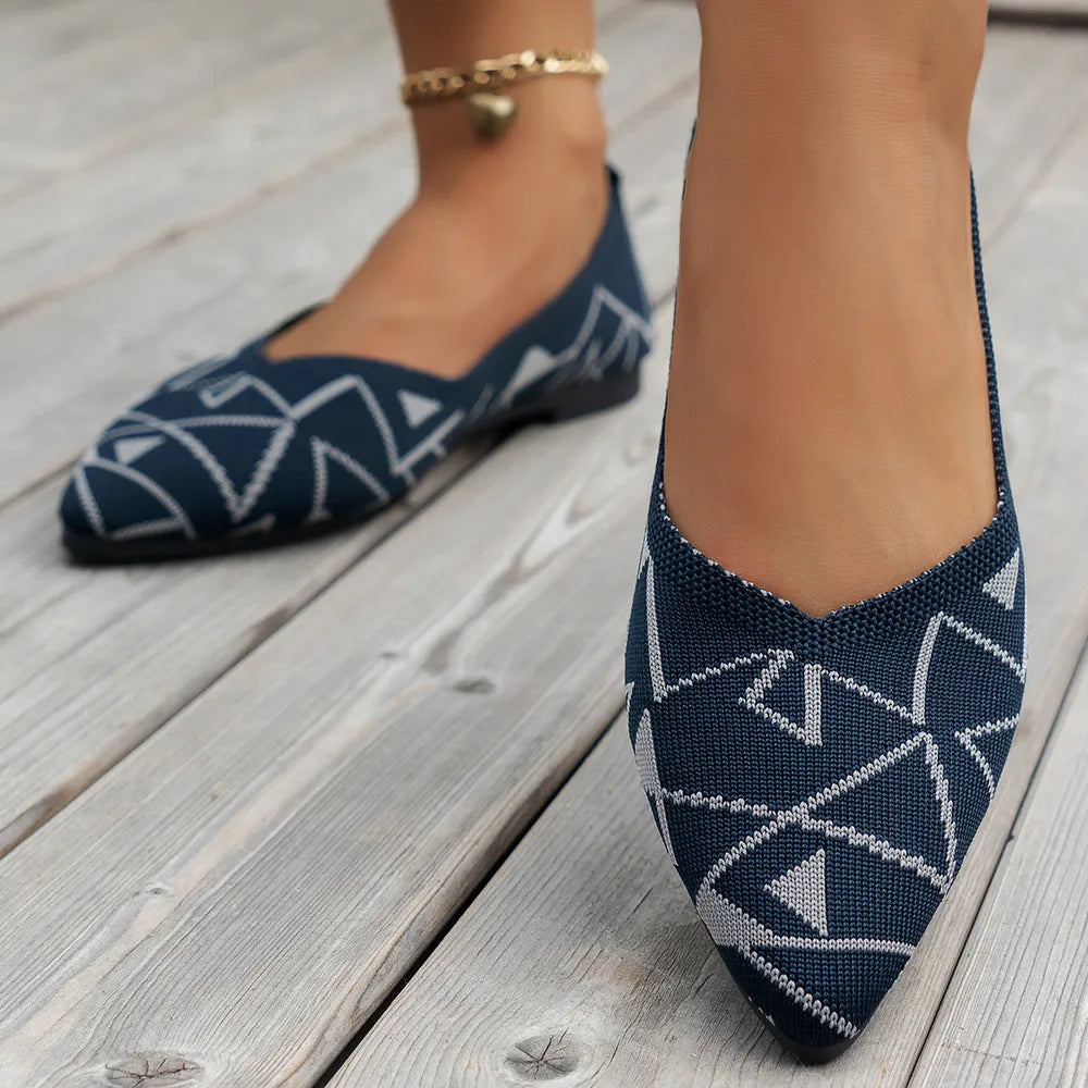 Point Toe Mesh Flat Slip-ons (2)