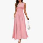 Sleeveless Maxi Pleated Dress photo 2