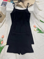 Scoop Neck Cami Shorts Active Set (3)