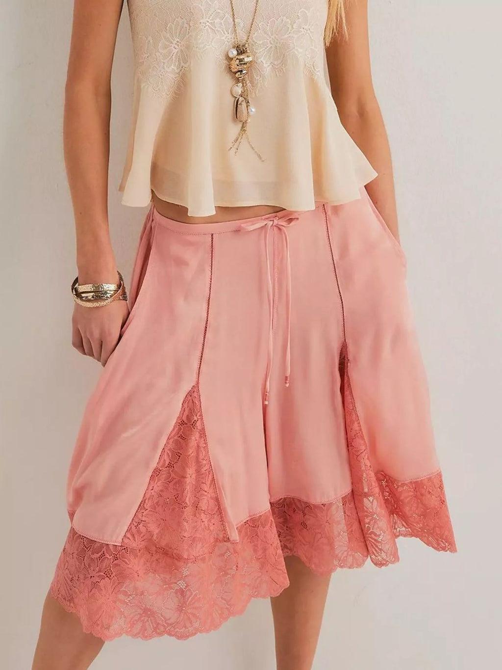 Lace Trimmed Shorts (5)