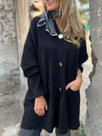 Full Size Button-down Long Sleeve Cardigan Plus (4)