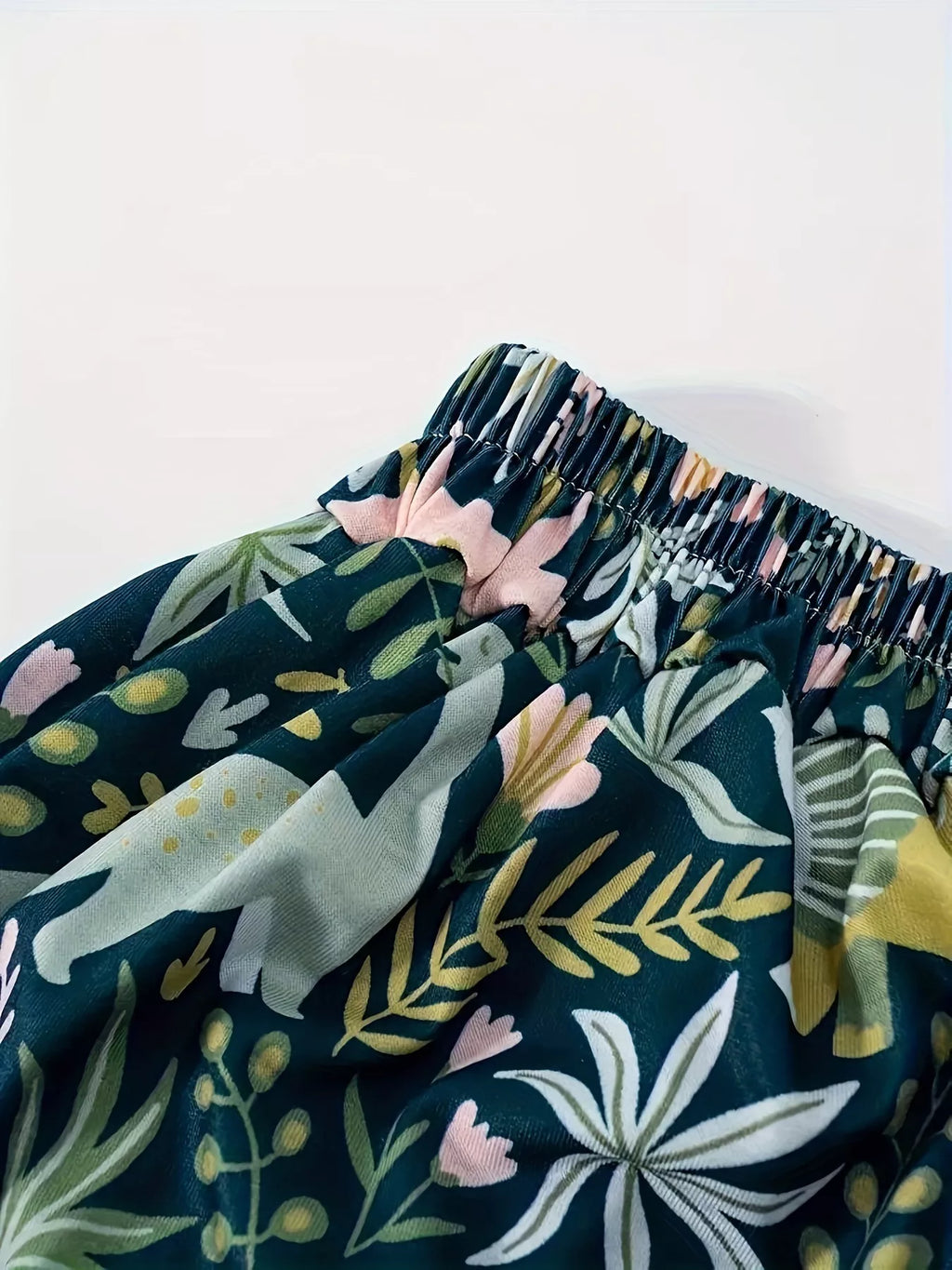 Printed Elastic Waist Skirt (3)