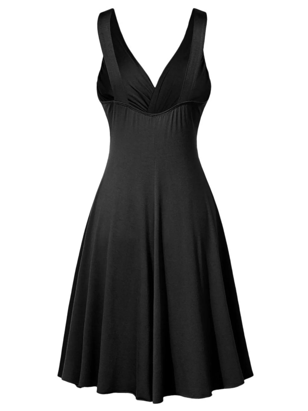 Full Size Twisted Sleeveless Ruched Waist A-line Dress Plus (7)