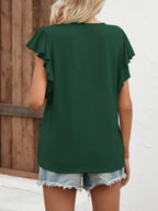 Notched Cap Sleeve T-shirt (17)