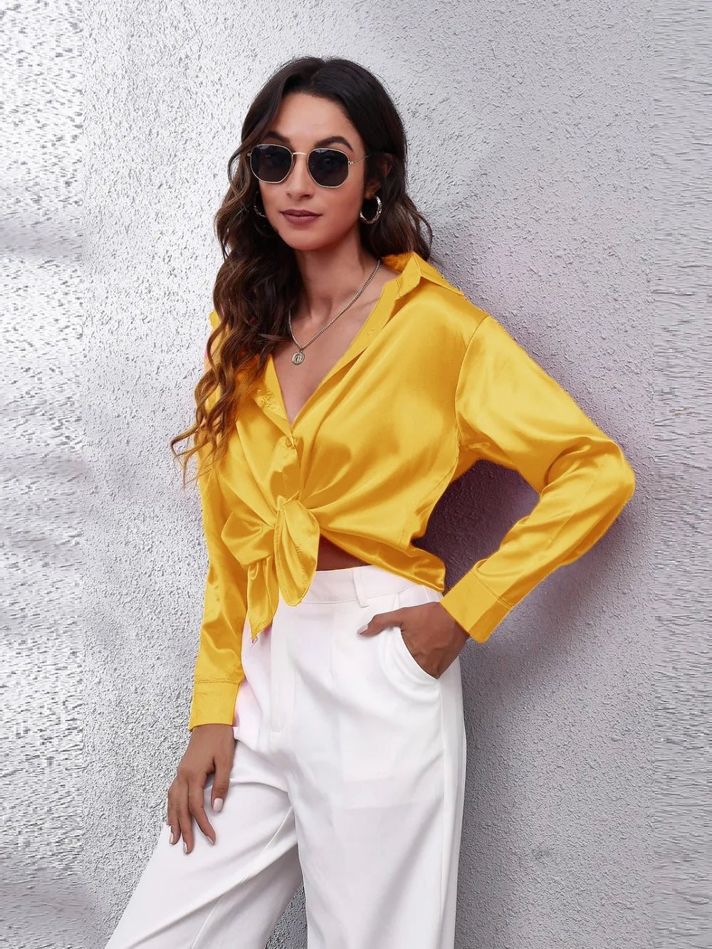 Button Up Collared Neck Long Sleeve Shirt (17)