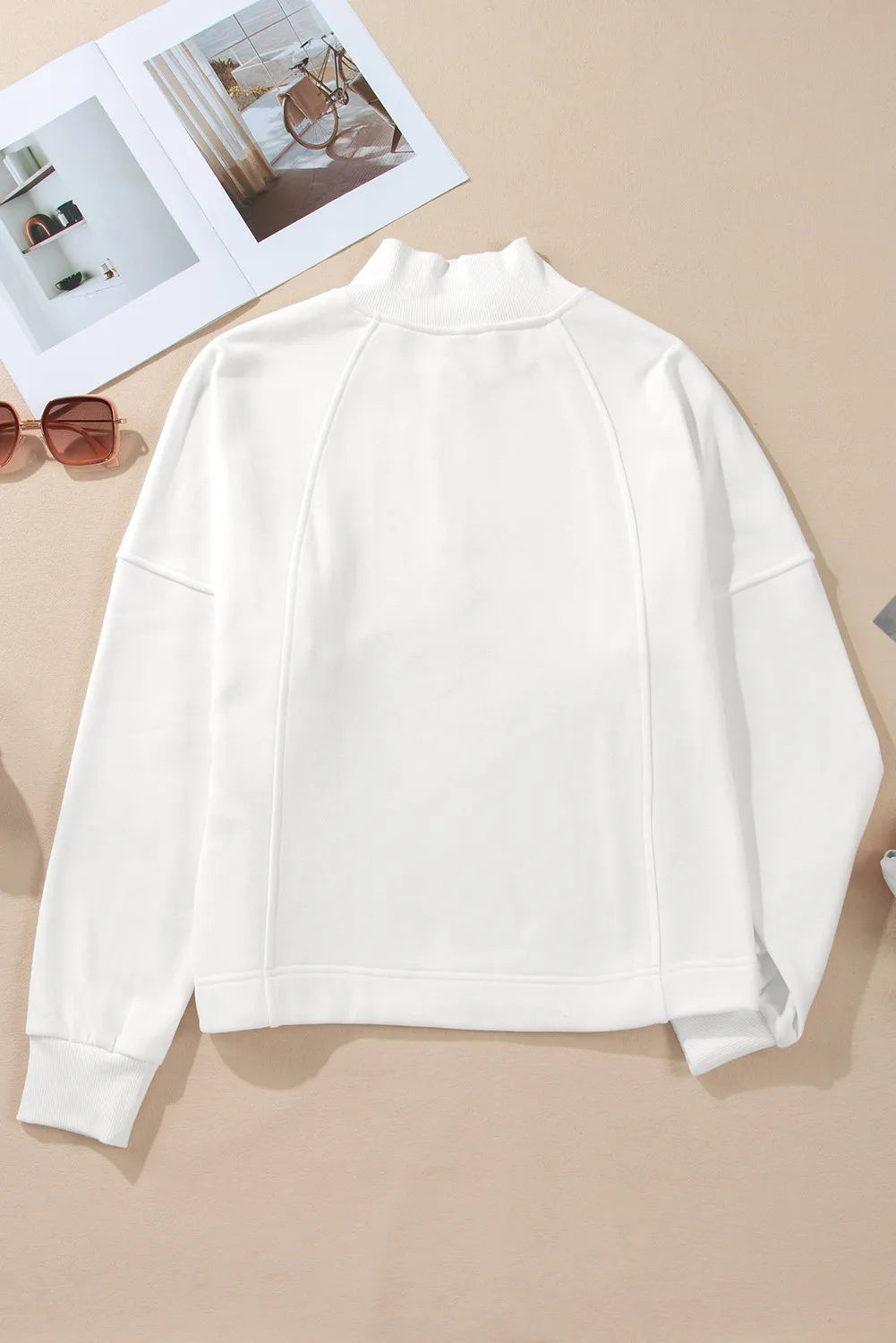 Half Zip Long Sleeve Sweatshirt (3)