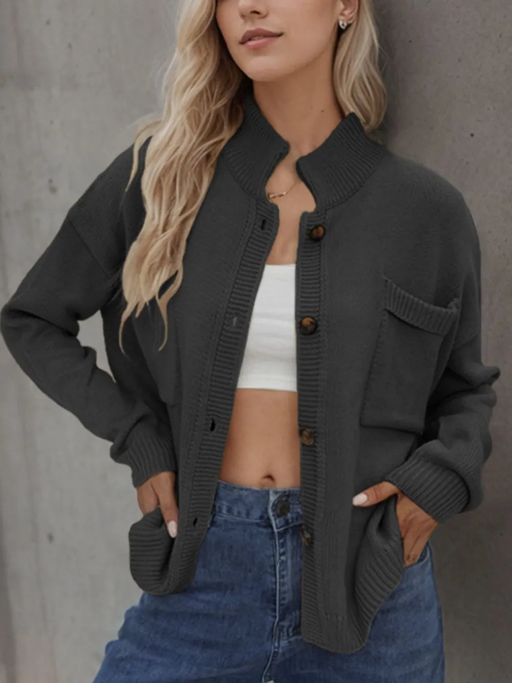 Button Up Long Sleeve Cardigan (9)