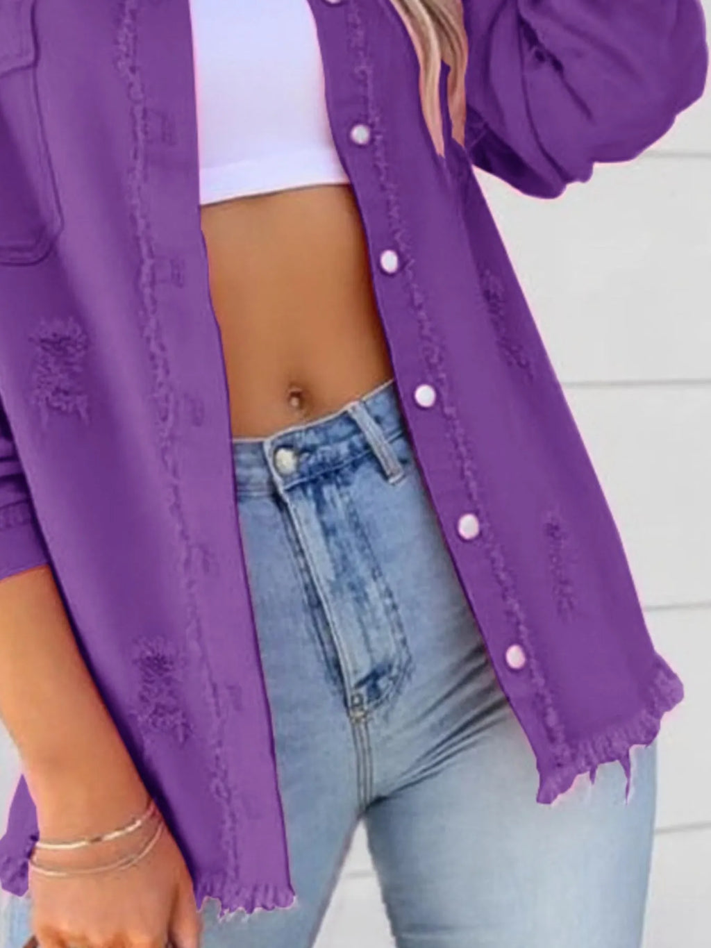 Distressed Denim Jacket Frayed Edges (20)