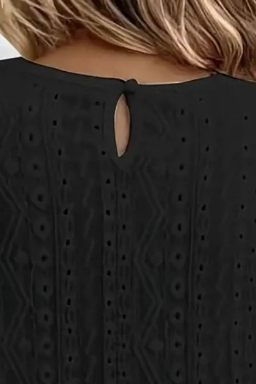Lace Eyelet Long Sleeve Top (6)