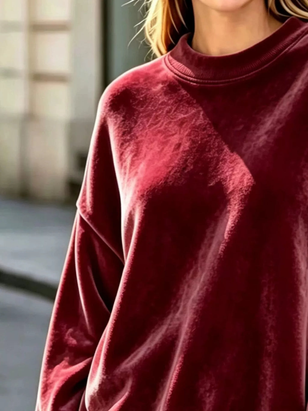 Full Size Oversized Dropped Shoulder Sweatshirt Plus (6)