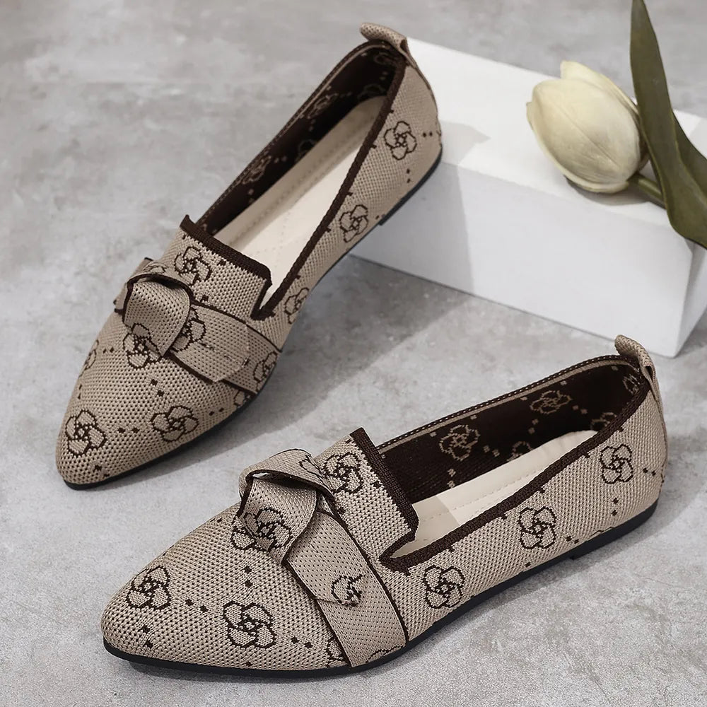 Mesh Point Toe Flat Slip-ons (4)