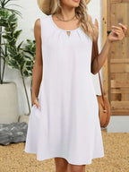 Round Neck Sleeveless Dress (8)