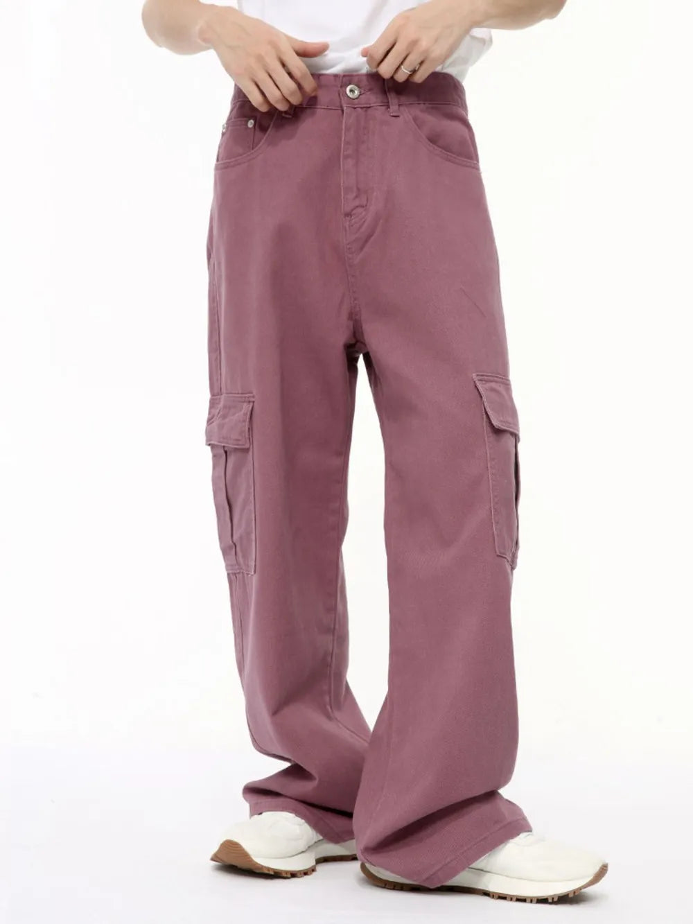 Wide Leg Cargo Jeans (3)