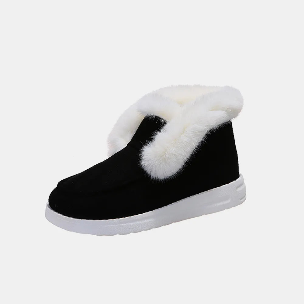 Furry Suede Snow Boots (3)