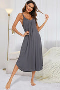 V-neck Midi Lounge Dress
