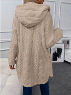 Hooded Button-down Fleece Outerwear (5)