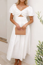 Sweetheart Neck Puff Sleeve Dress (11)