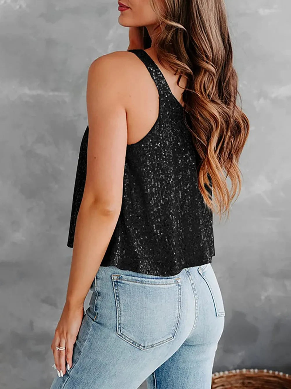 Sequin Scoop Neck Tank (4)
