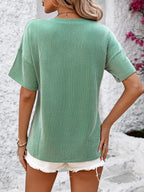 V-neck Dropped Shoulder T-shirt (24)