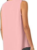 Full Size V-neck Sleeveless Tank Top Plus (29)