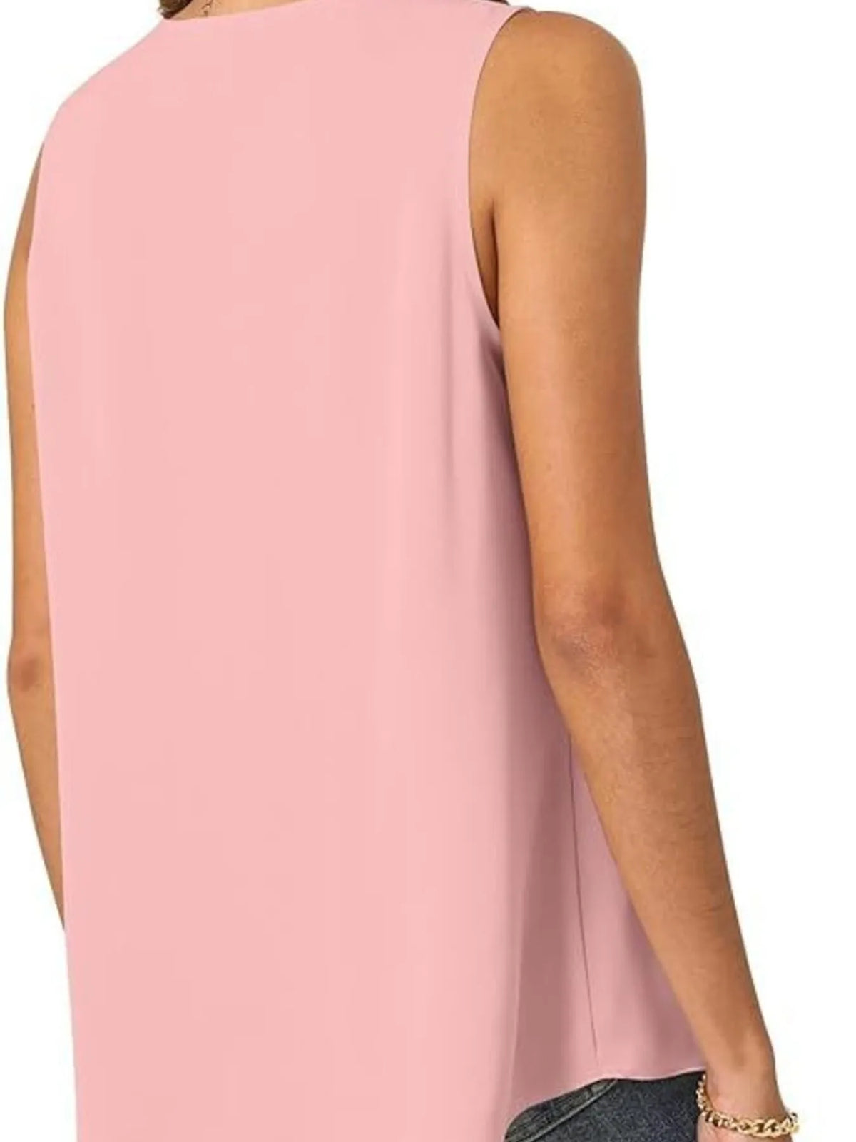 Full Size V-neck Sleeveless Tank Top Plus (29)
