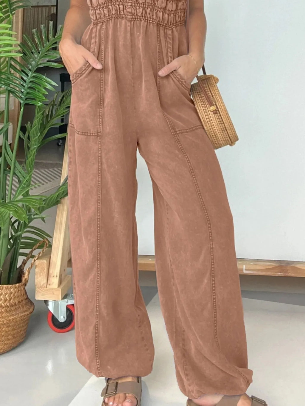 Full Size Wide Leg Spaghetti Strap Jumpsuit Plus (9)