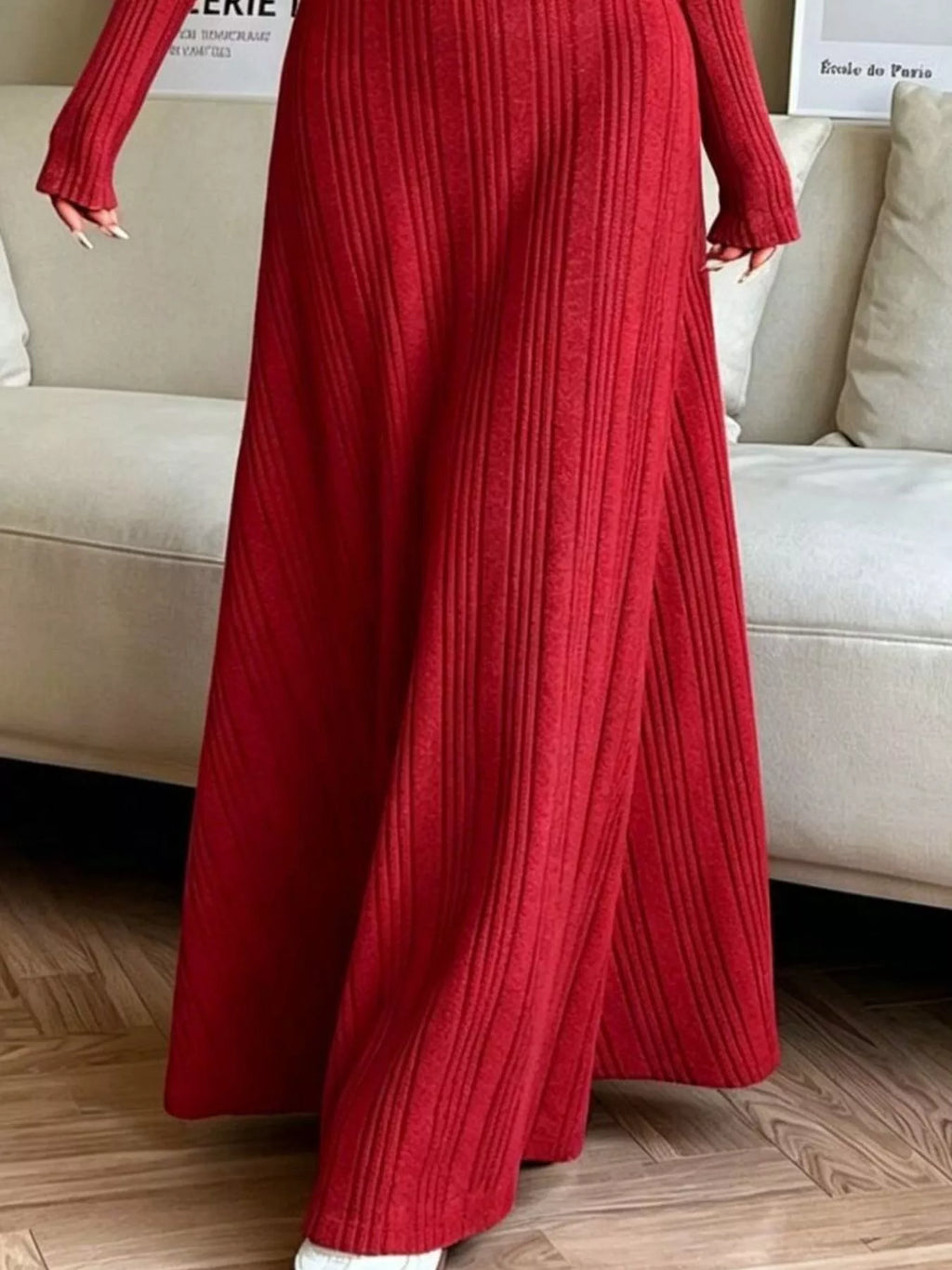 Long Sleeve Ribbed Knit Dress (12)