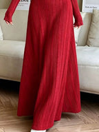 Long Sleeve Ribbed Knit Dress (12)