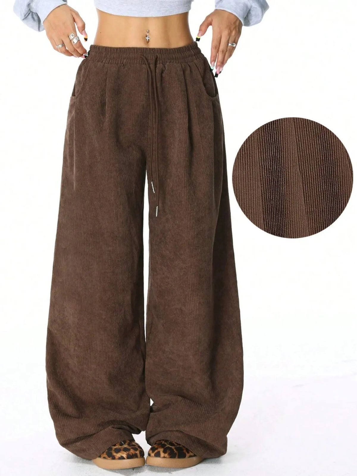 Drawstring Wide Leg Pants (9)