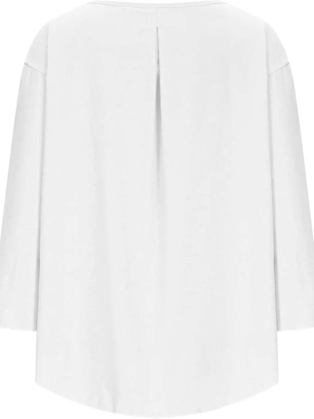 Full Size Round Neck Relaxed Fit Blouse Plus (8)