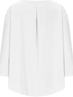 Full Size Round Neck Relaxed Fit Blouse Plus (8)