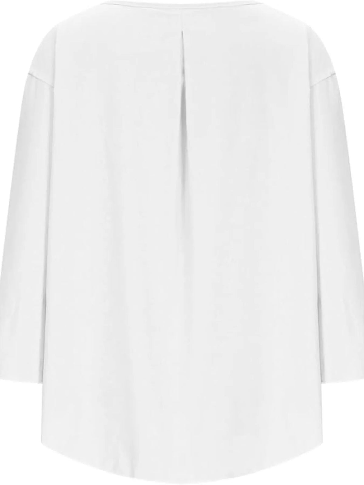 Full Size Round Neck Relaxed Fit Blouse Plus (8)