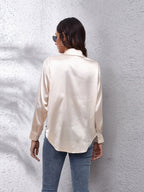 Collared Neck Buttoned Long Sleeve Shirt (23)