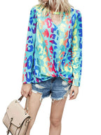 Cutout Round Neck Long Sleeve T-shirt (6)