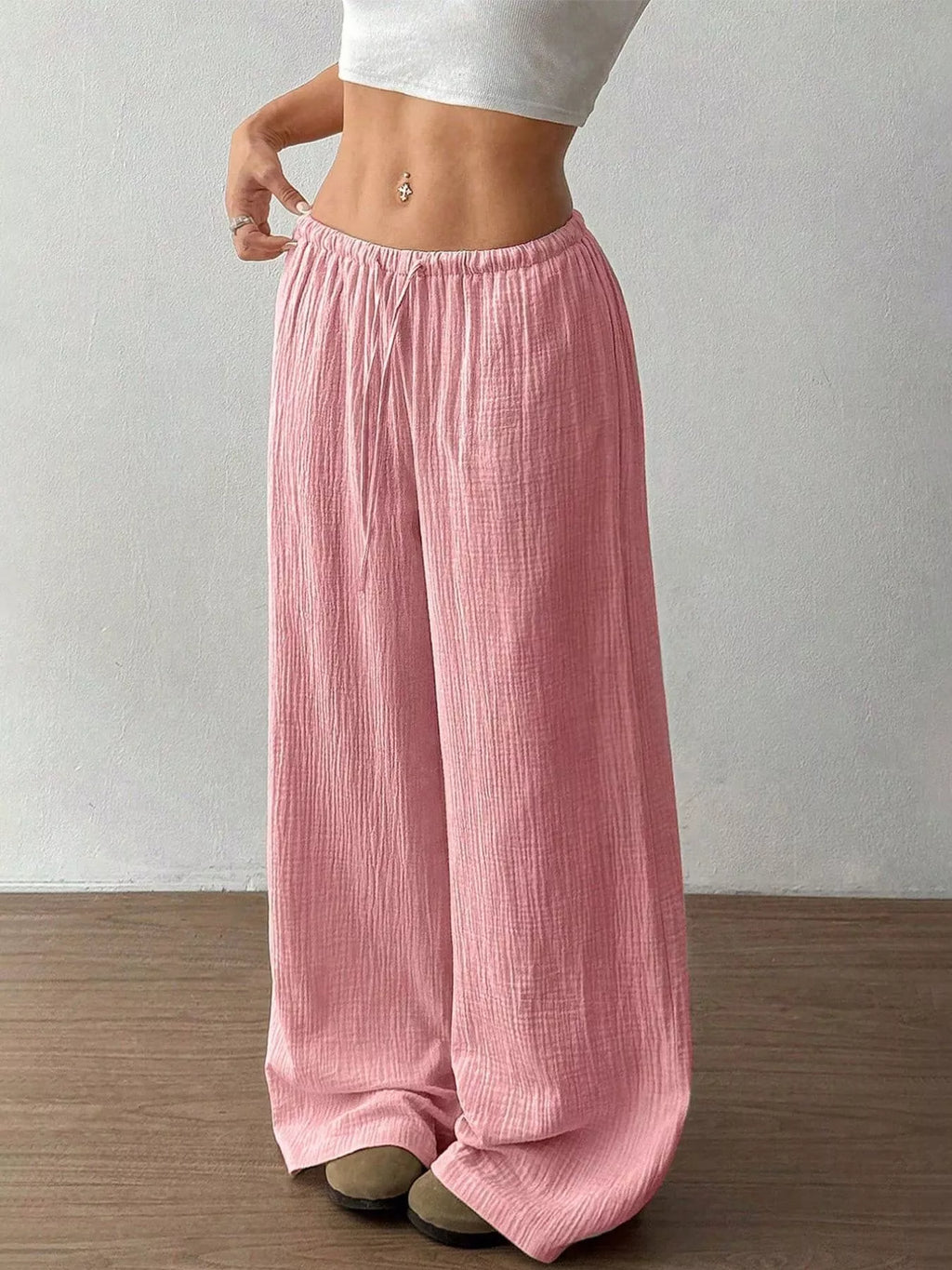 Wide-leg Drawstring Pants (15)