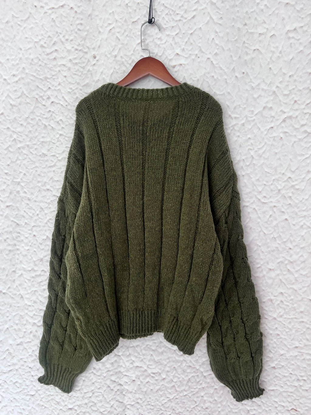 Cable Knit Long Sleeve Sweater (21)