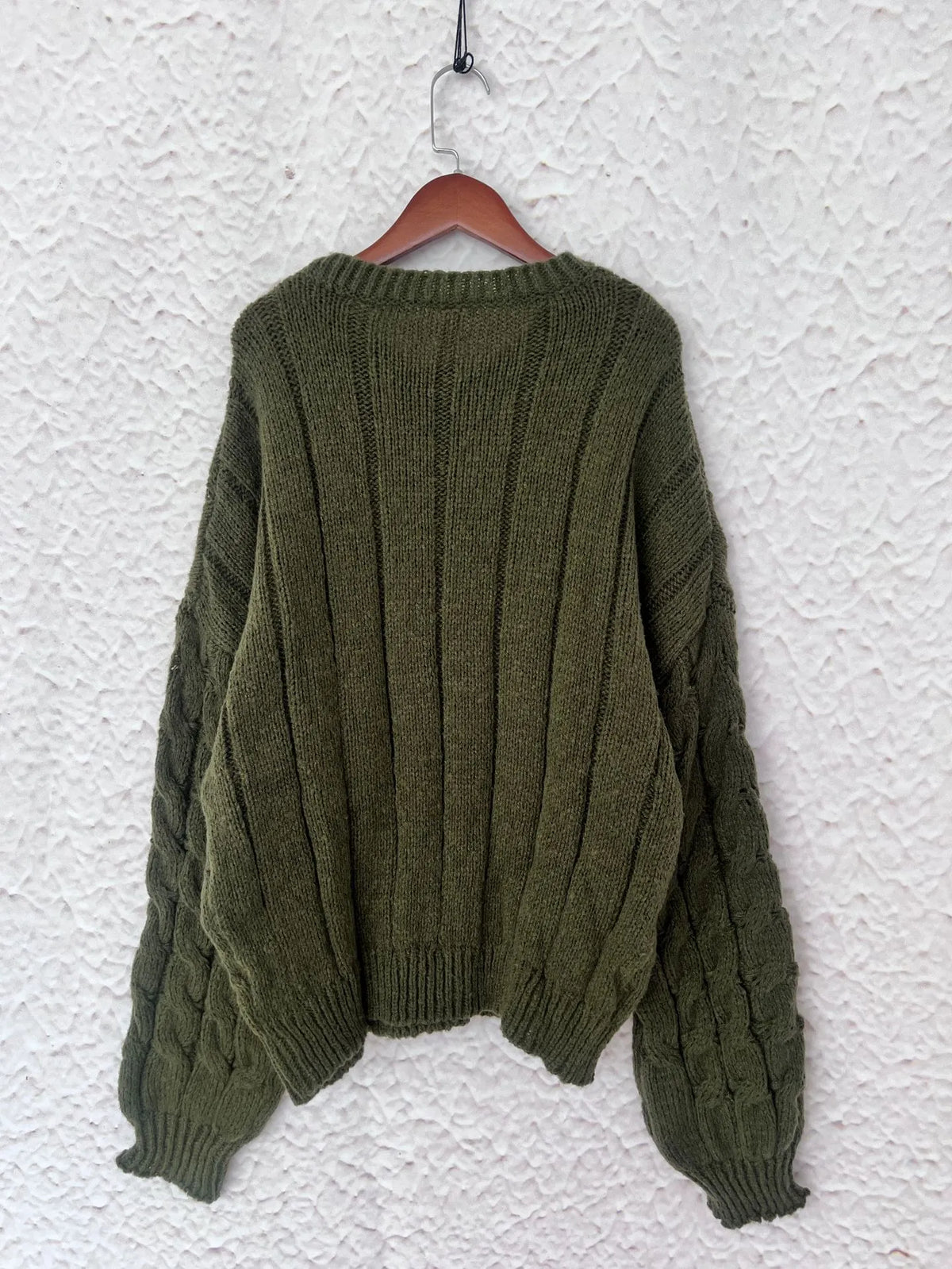 Cable Knit Long Sleeve Sweater (21)