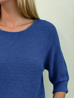 Full Size Ribbed Knit Round Neck Sweater Plus (14)