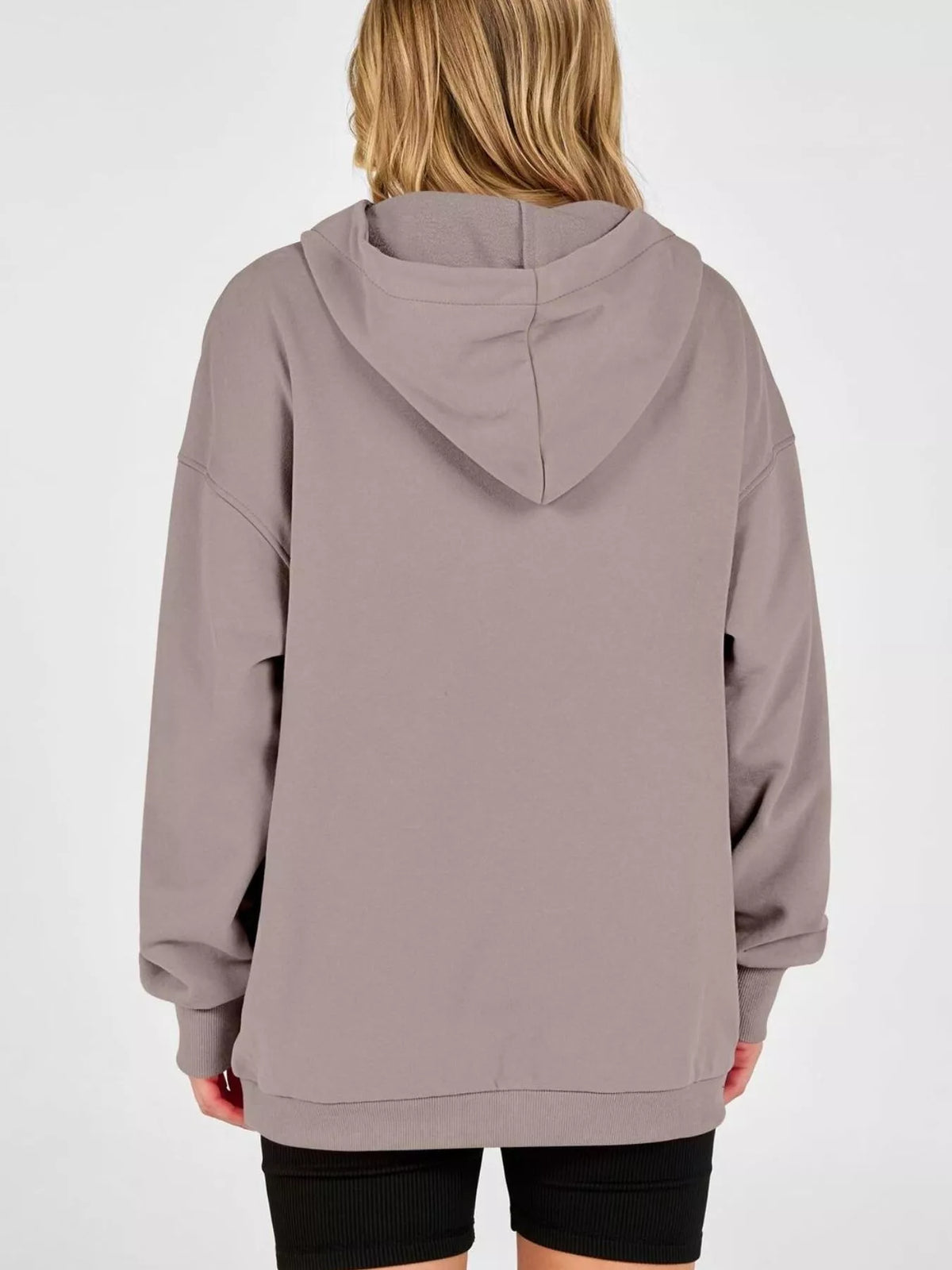 Half Snap Dropped Shoulder Hoodie (10)