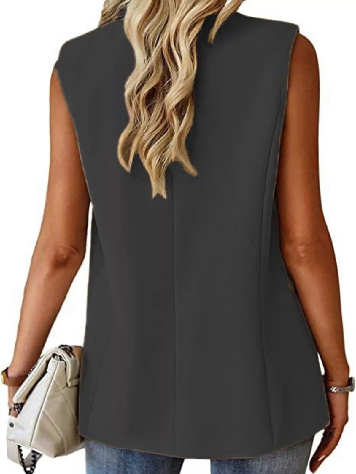 One Button Blazer Vest (18)
