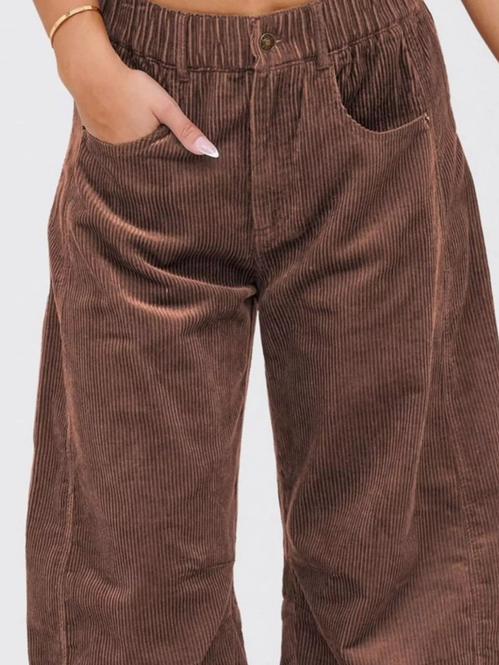 Corduroy Wide Leg Pants (2)