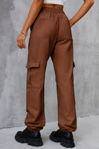 Buttoned High Waist Jeans Pockets (6)