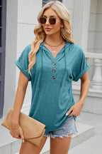Hooded Short Sleeve T-shirt (18)