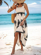 Smocked Printed Wide Strap Maxi Dress (8)