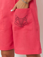Sleeveless Tie-strap Romper (2)