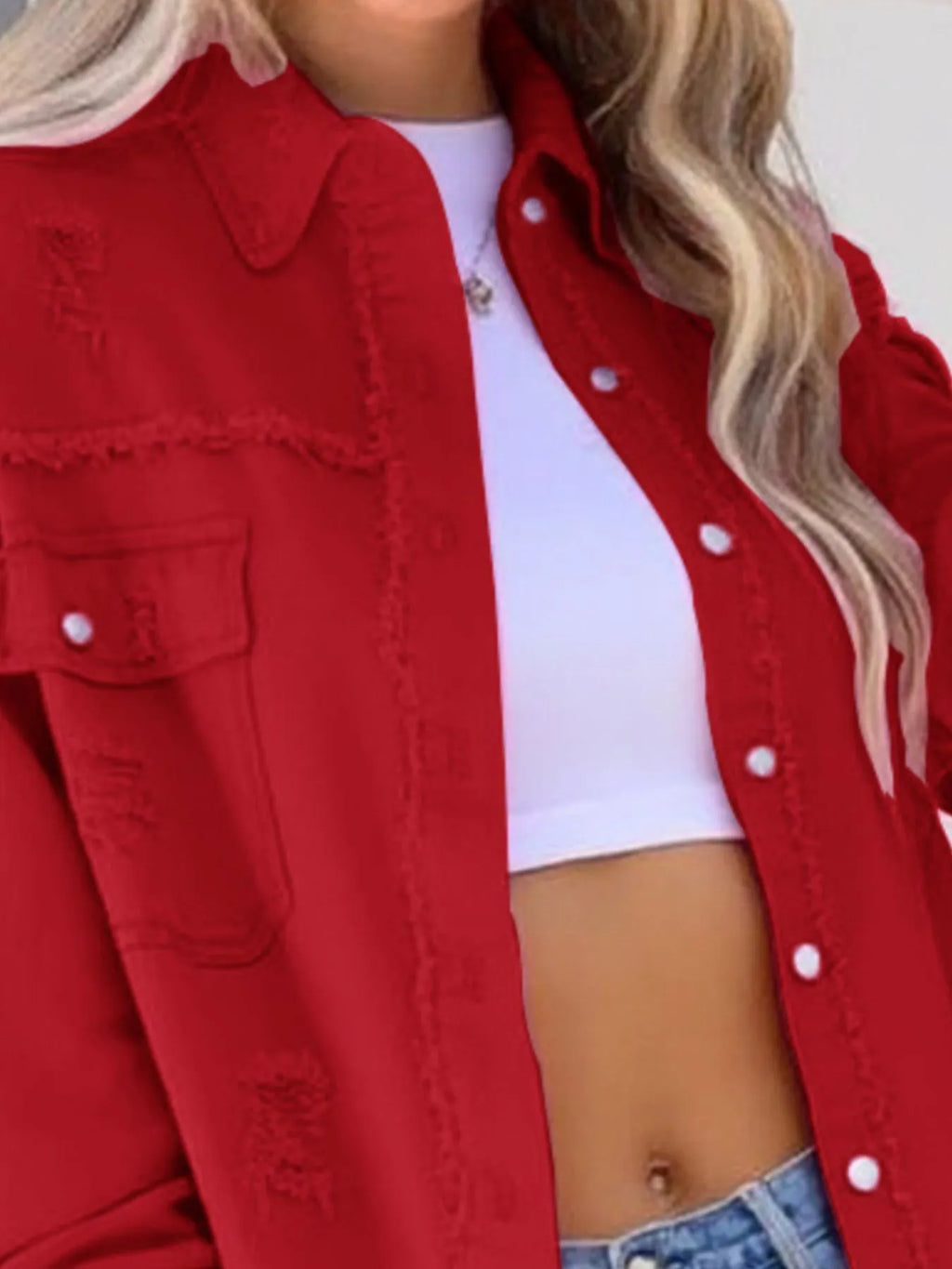 Distressed Denim Jacket Frayed Edges (32)